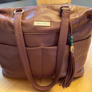 Lily Jade Leather Diaper Bag (Shaylee)